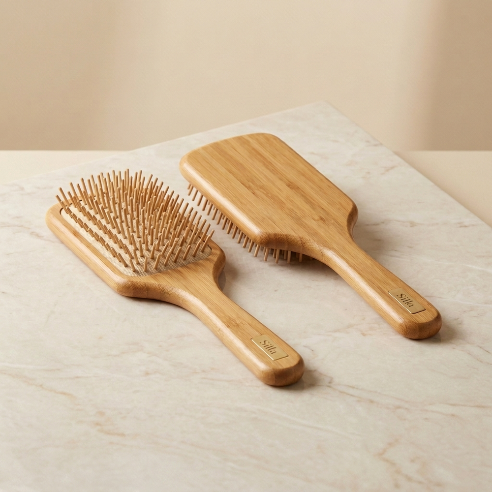 Silla Bamboo Brush Scalp Hair Care